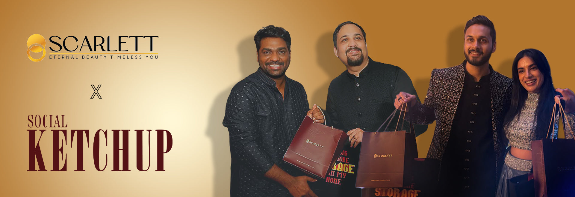 Scarlett at Social Ketchup Diwali Bash: Gifting Radiance to Festive Trailblazers