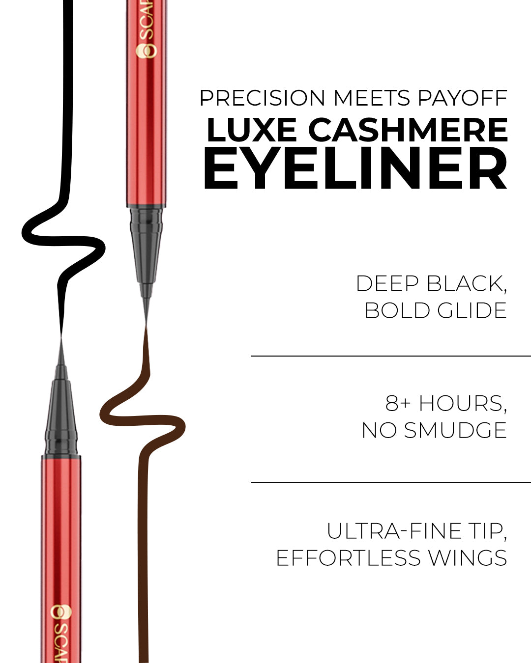 Liquid Eyeliner – Obsidian Black & Cognac Brown Combo