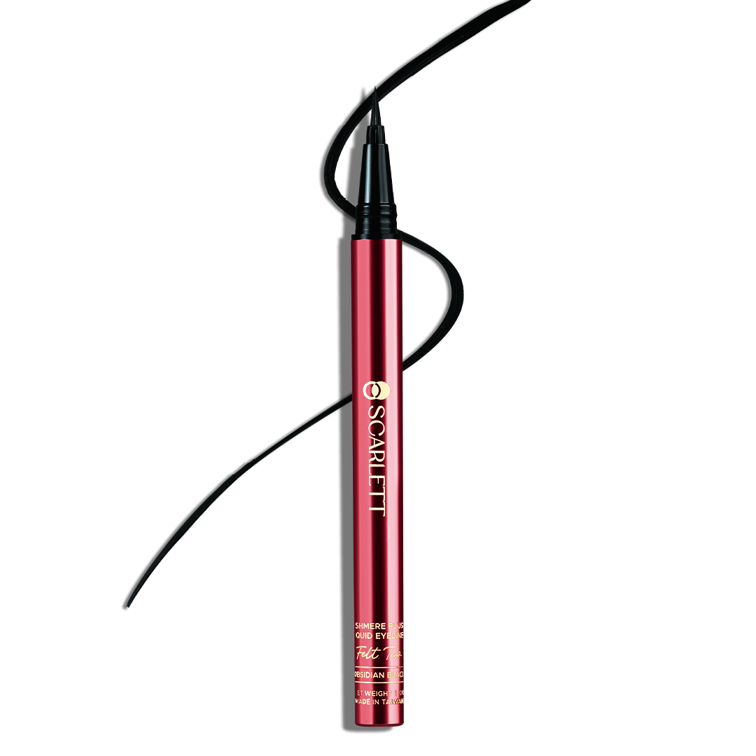 Precision liquid eyeliner for sharp, defined lines.