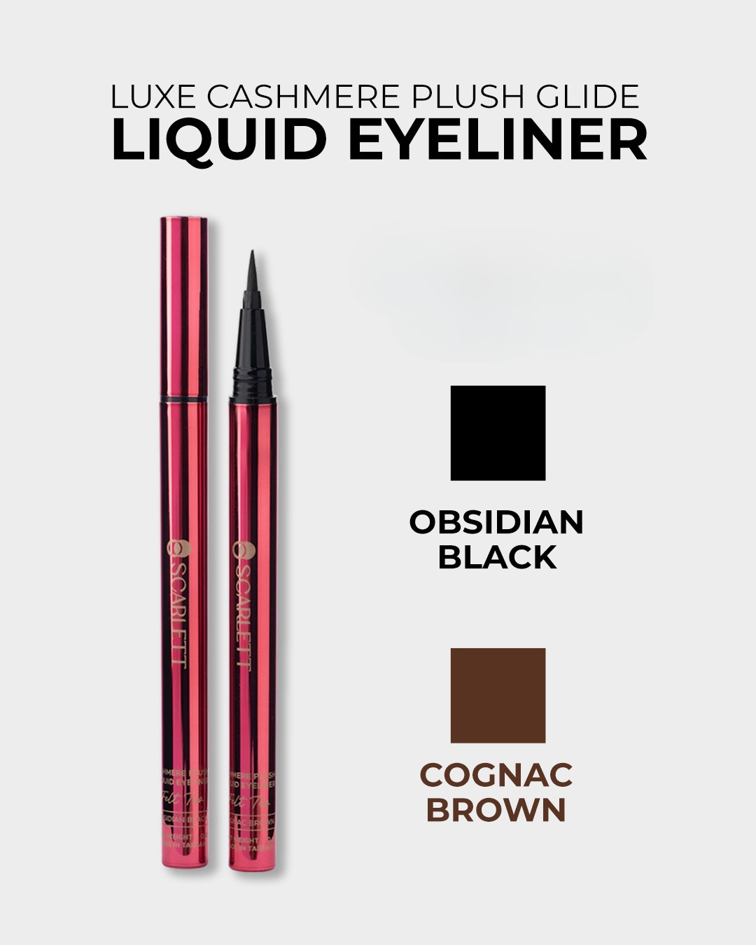 Liquid Eyeliner – Obsidian Black & Cognac Brown Combo