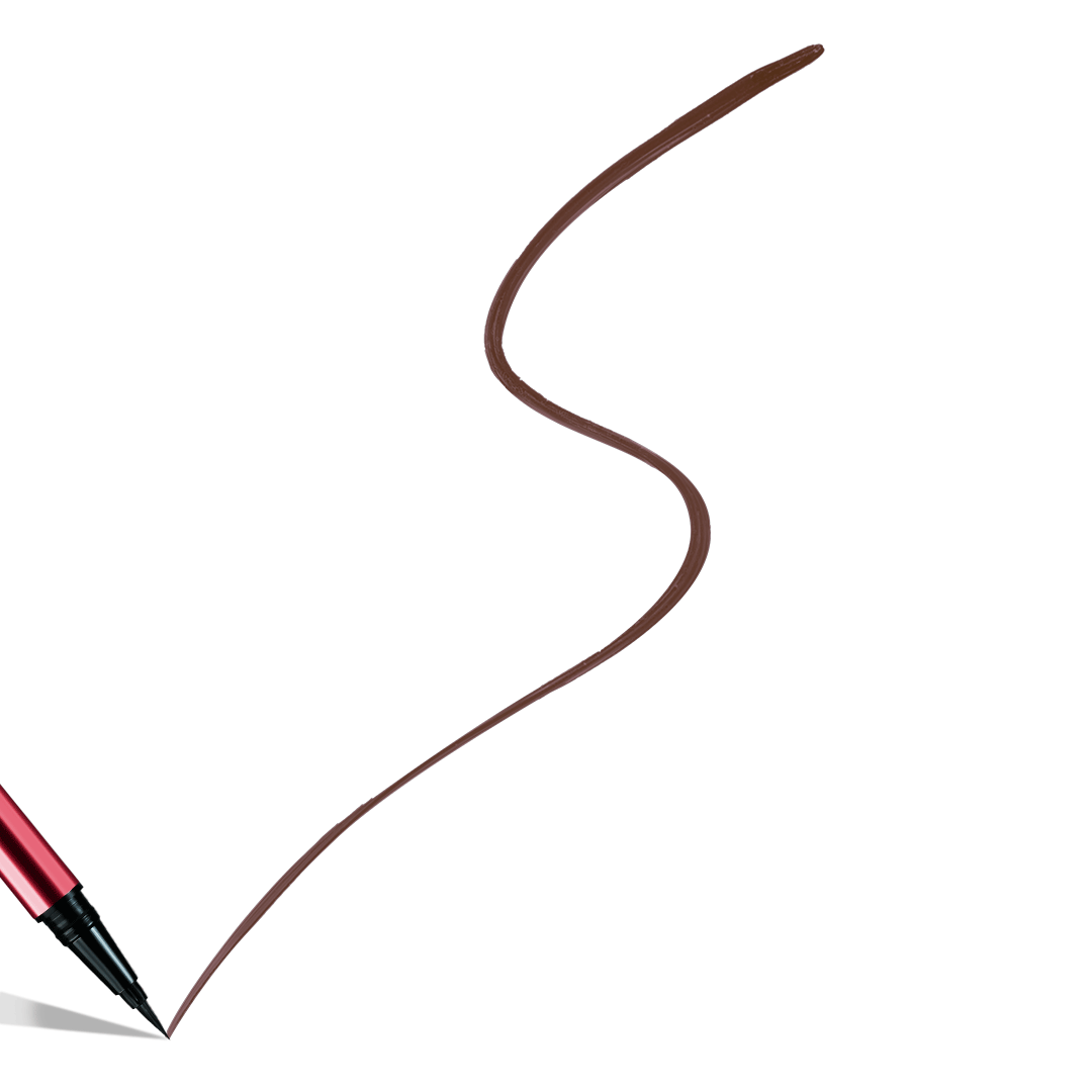 Precision liquid eyeliner for sharp, defined lines.